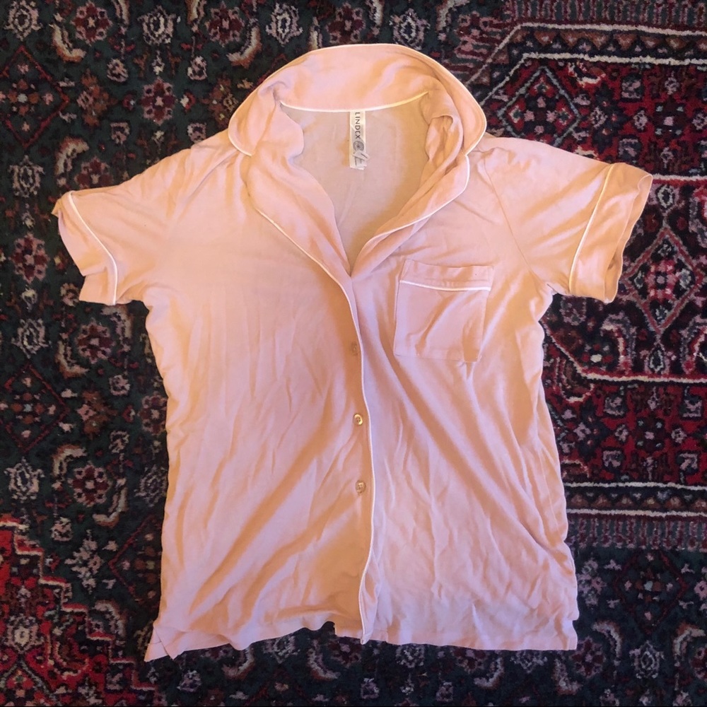 Pink pajama top